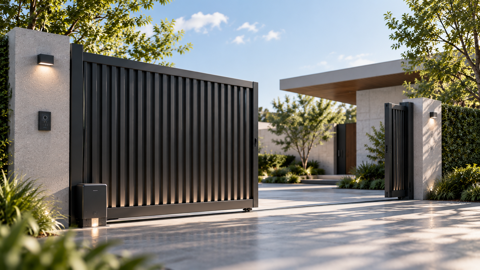 Automatic sliding gate installation in Phuket
