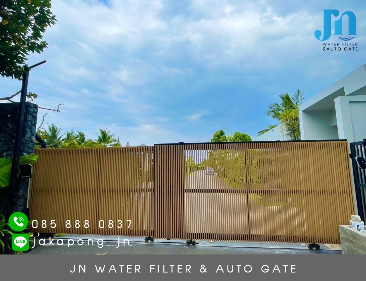 Automatic gate real installation project 6