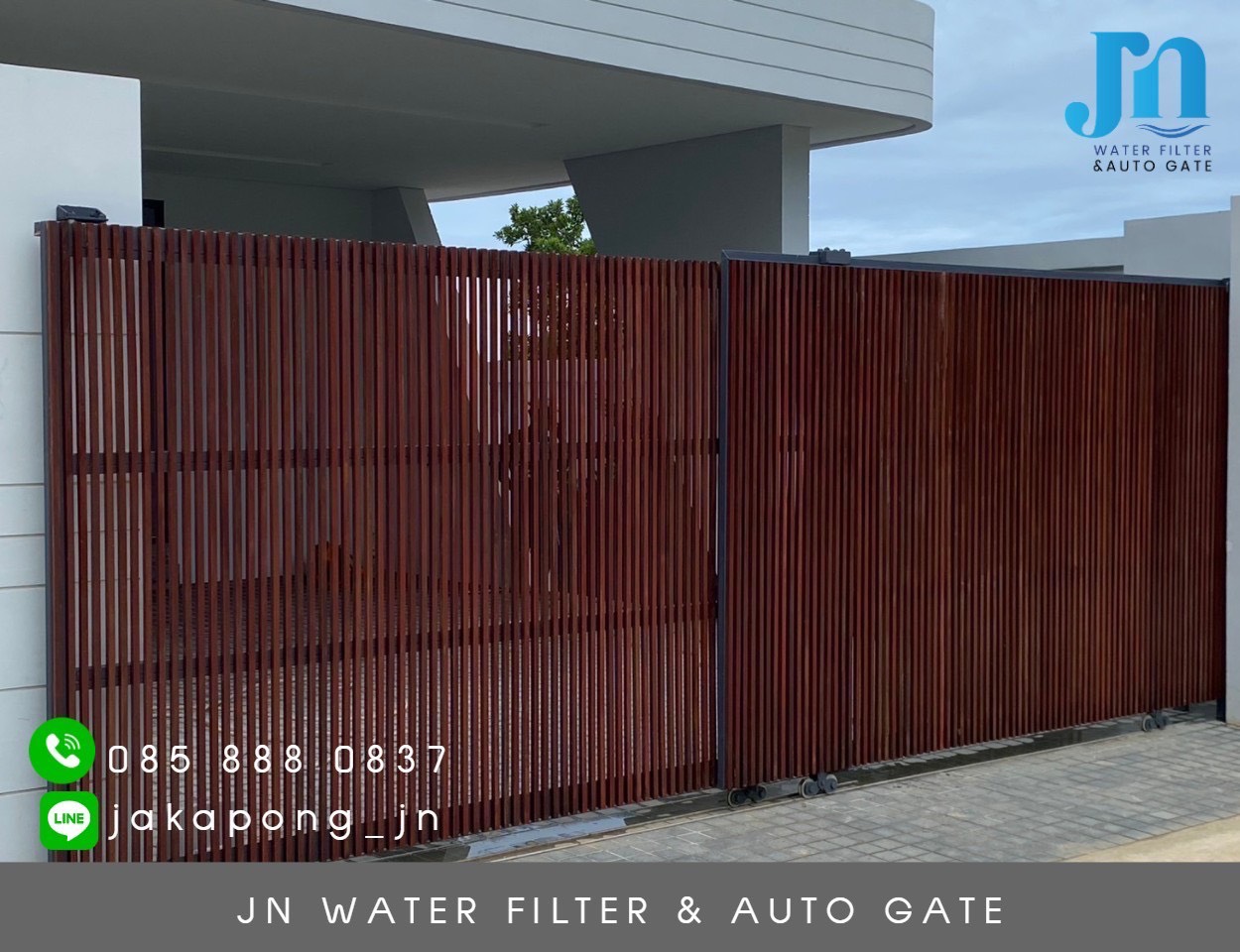 Automatic gate real installation project 9