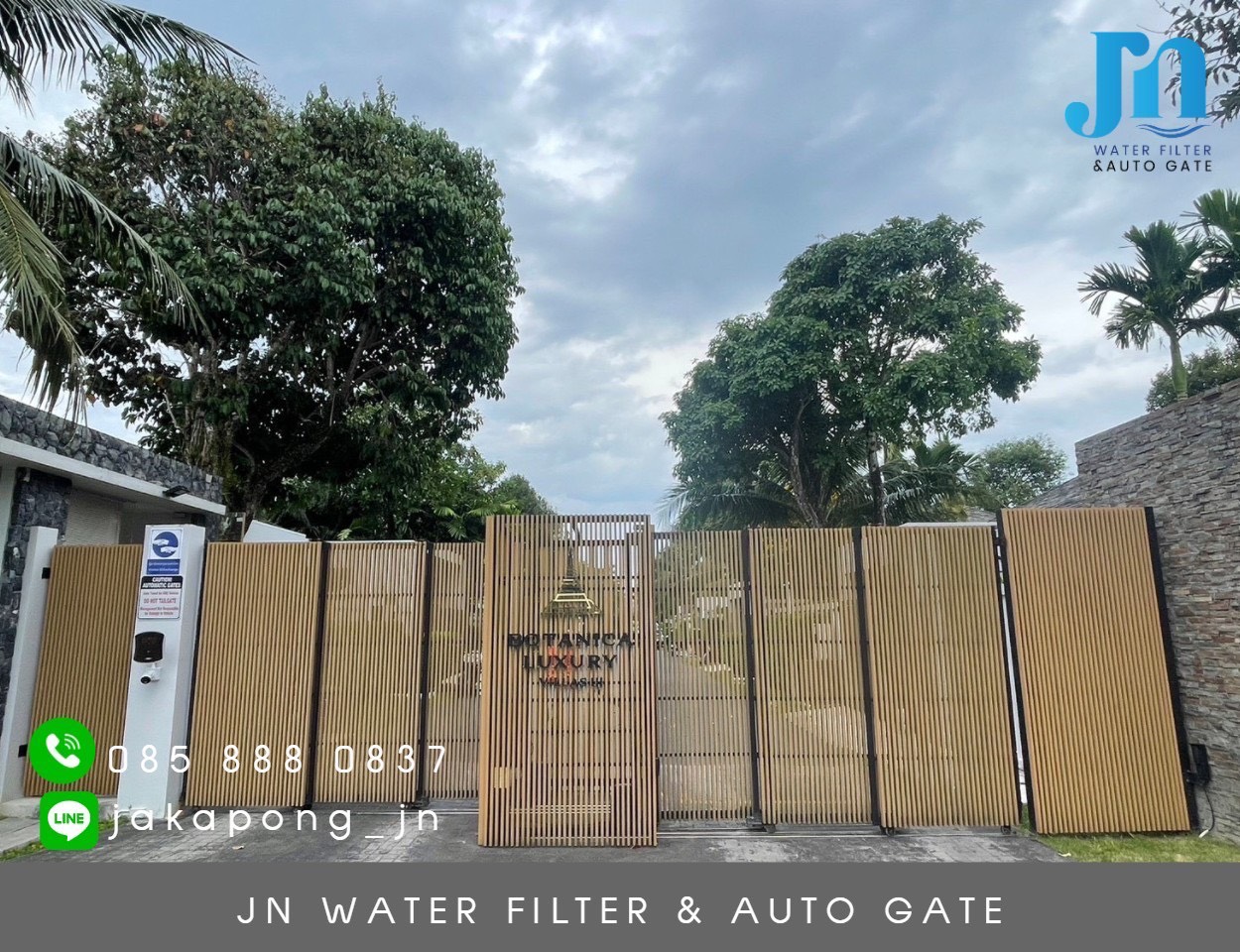Automatic gate real installation project 11