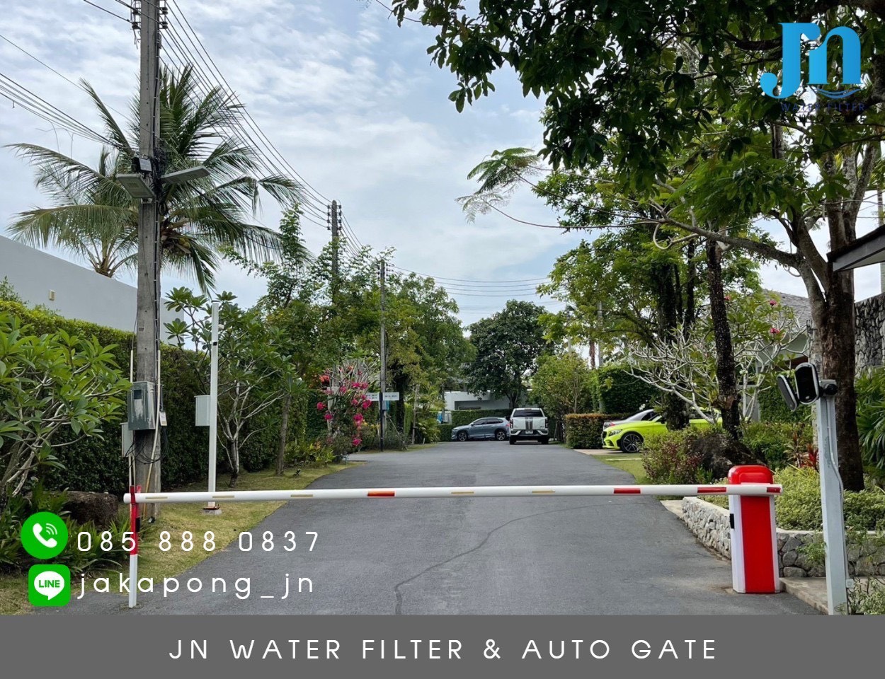 Automatic gate real installation project 13