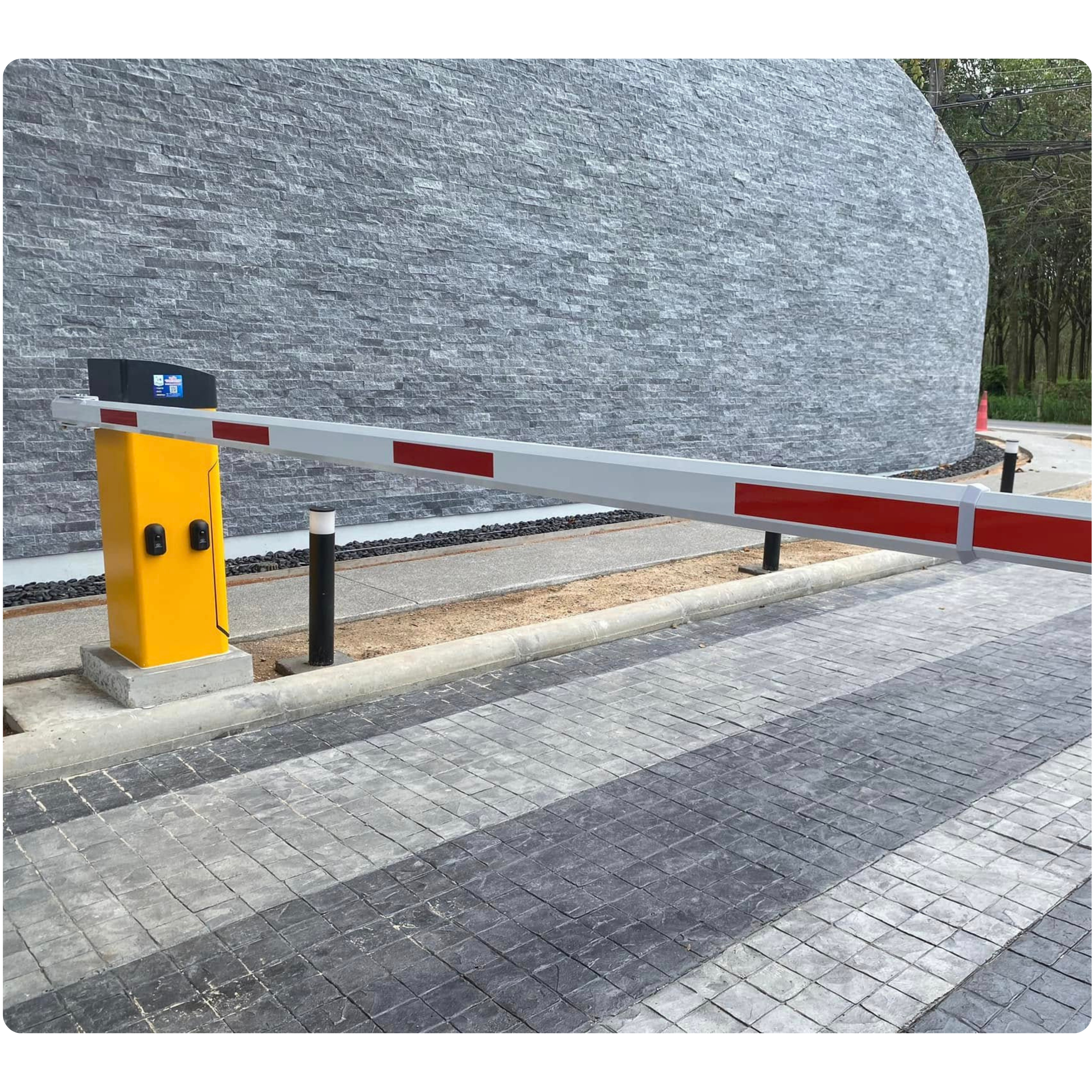 Automatic sectional door installation